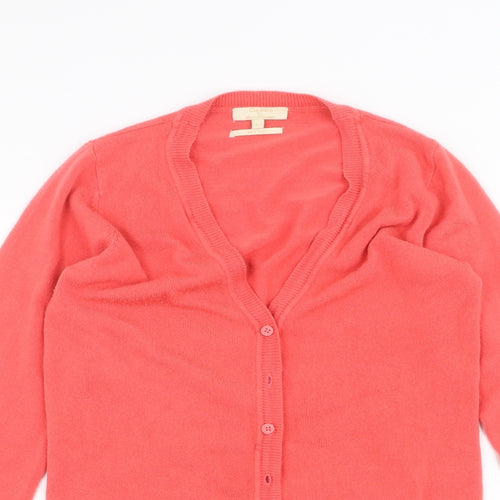 Classic Womens Pink   Cardigan Jumper Size L