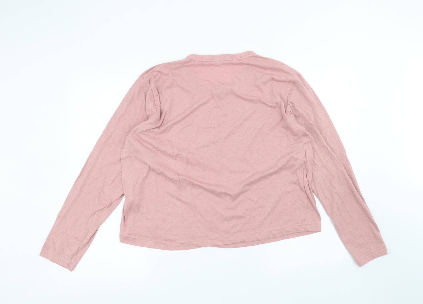 Boohoo Womens Pink   Basic T-Shirt Size 14