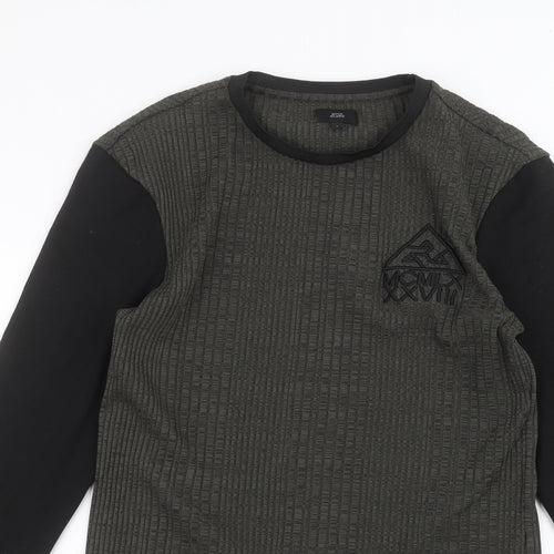 River Island Mens Green   Pullover Jumper Size S