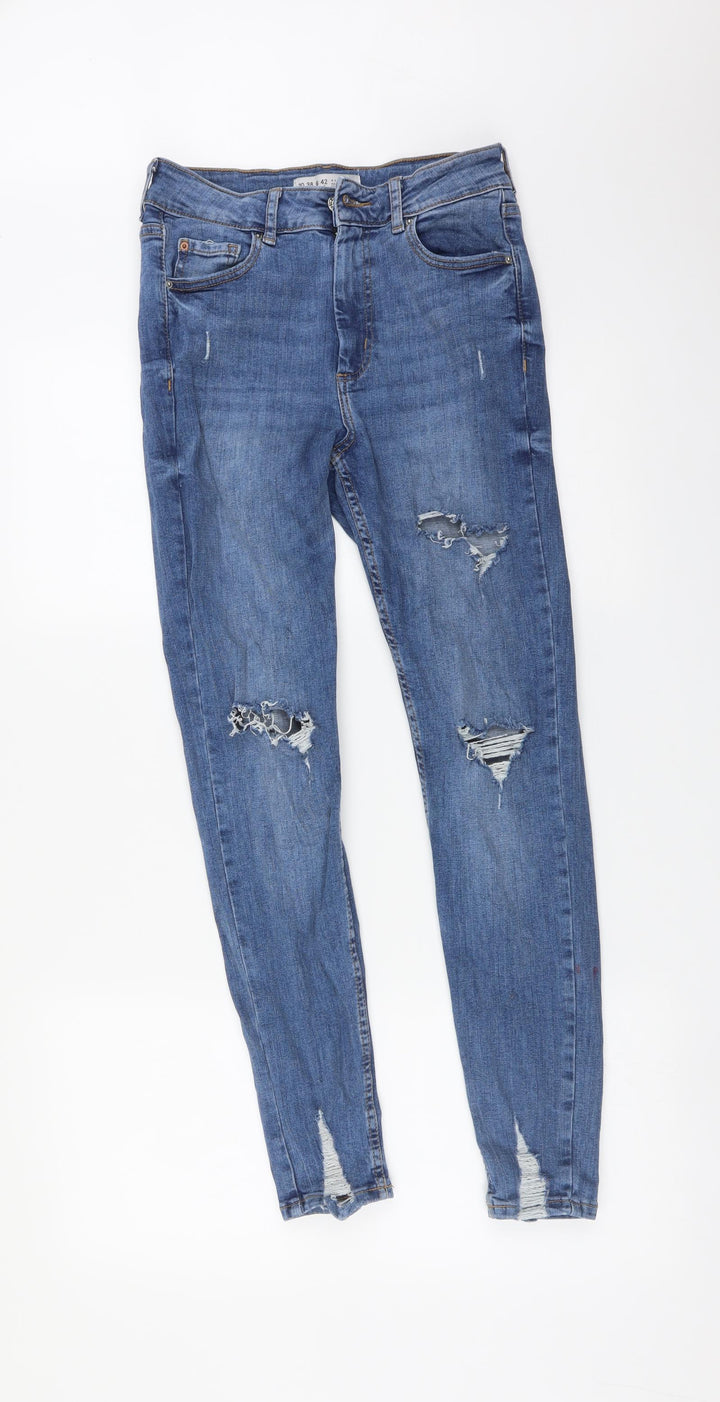 DENIM CO Womens Blue Skinny Jeans Size 10 L28 in