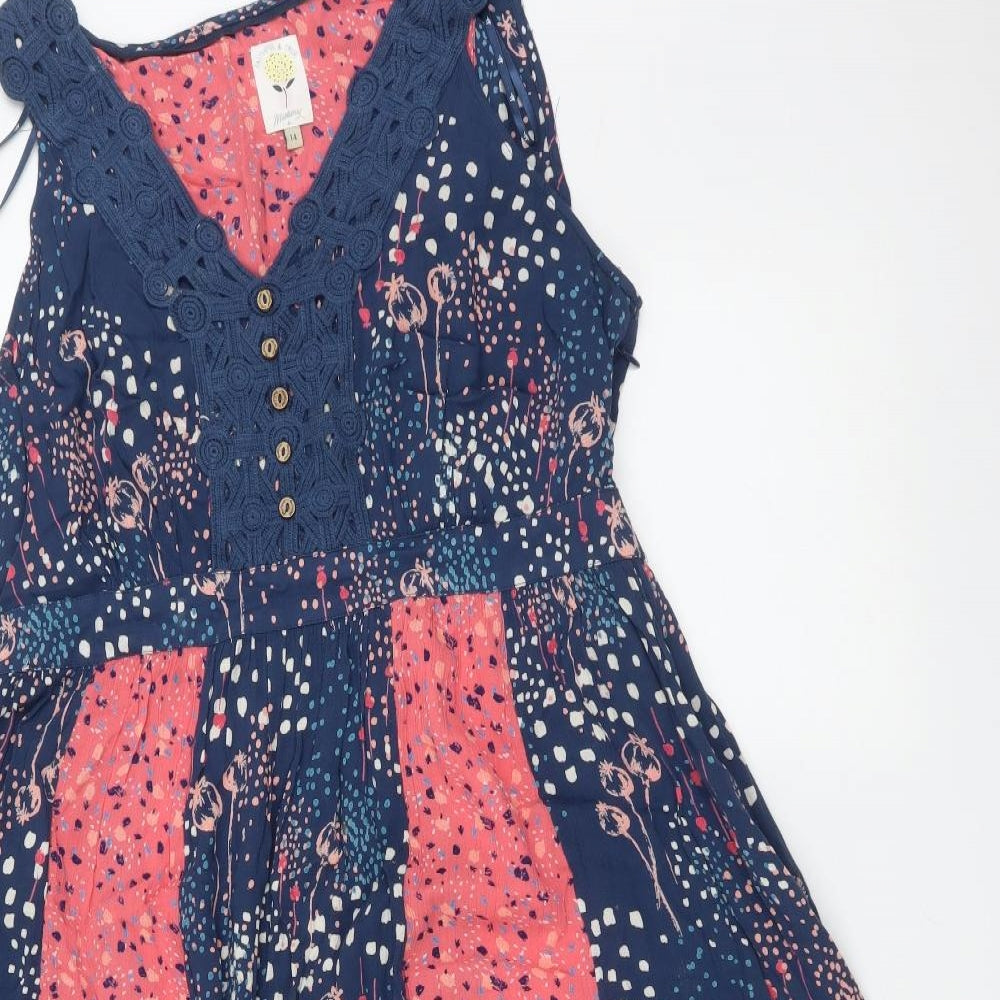 FAITHFUL & TRUE Womens Multicoloured Floral  A-Line  Size 14