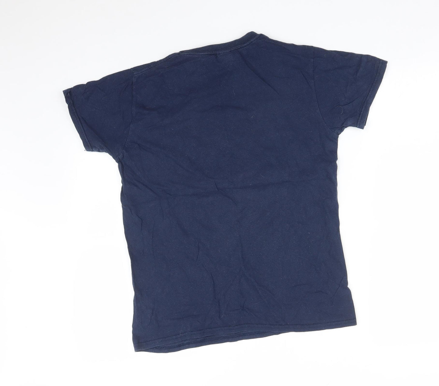 Gildan Mens Blue    T-Shirt Size S