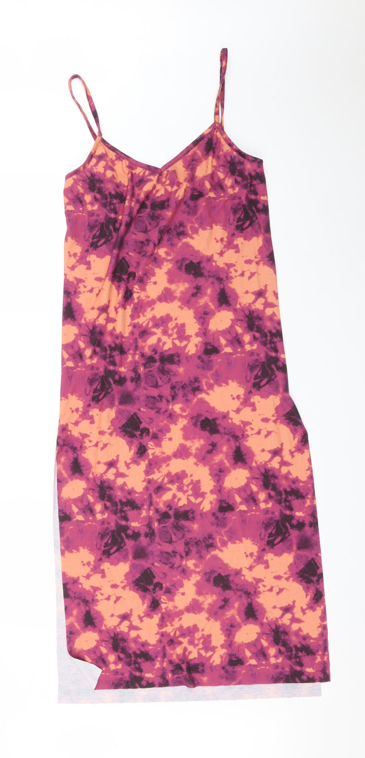 PRETTYLITTLETHING Womens Multicoloured Tie Dye Bodycon Size 10