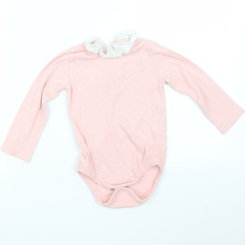 TU Girls Pink Argyle/Diamond  Babygrow One-Piece Size 18-24 Months
