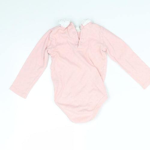 TU Girls Pink Argyle/Diamond  Babygrow One-Piece Size 18-24 Months