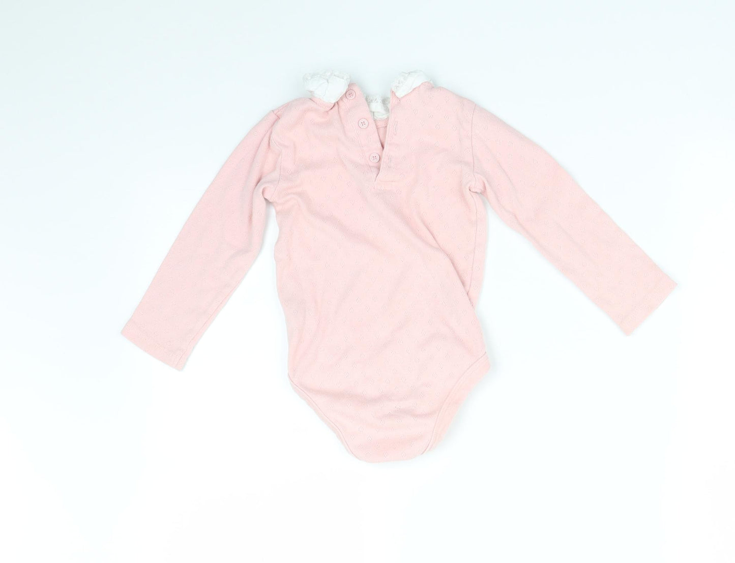TU Girls Pink Argyle/Diamond  Babygrow One-Piece Size 18-24 Months