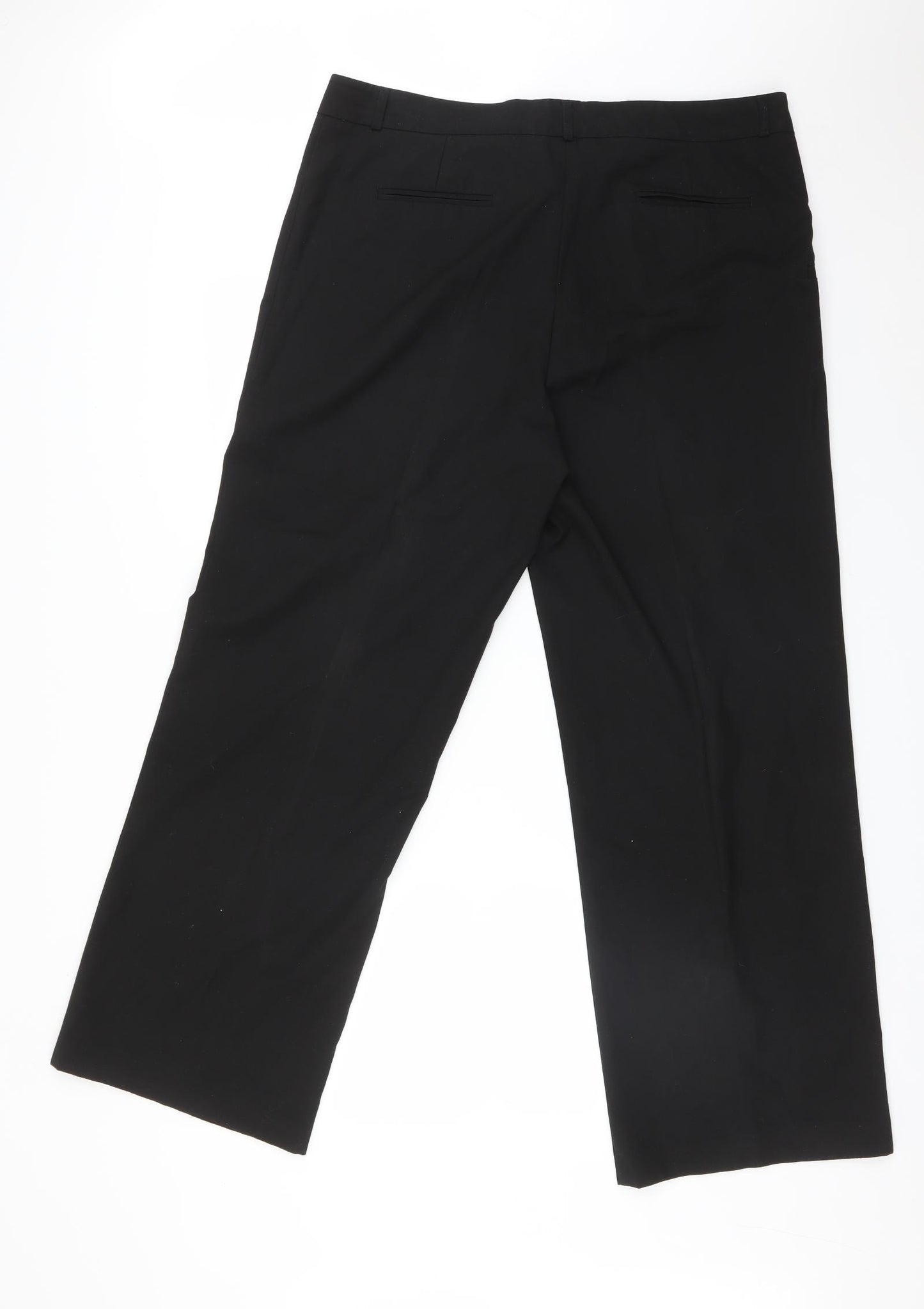 M&S Womens Black   Trousers  Size 16 L29 in