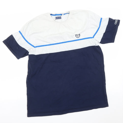 Sergio Tacchini Mens Multicoloured Striped   T-Shirt Size L