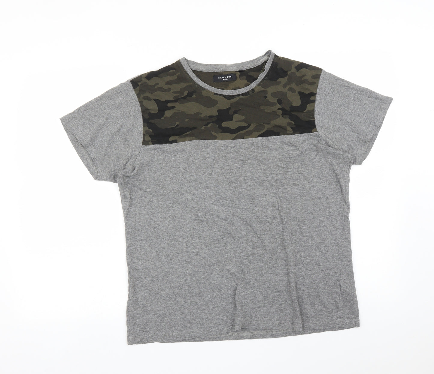 New Look Mens Multicoloured Camouflage   T-Shirt Size M