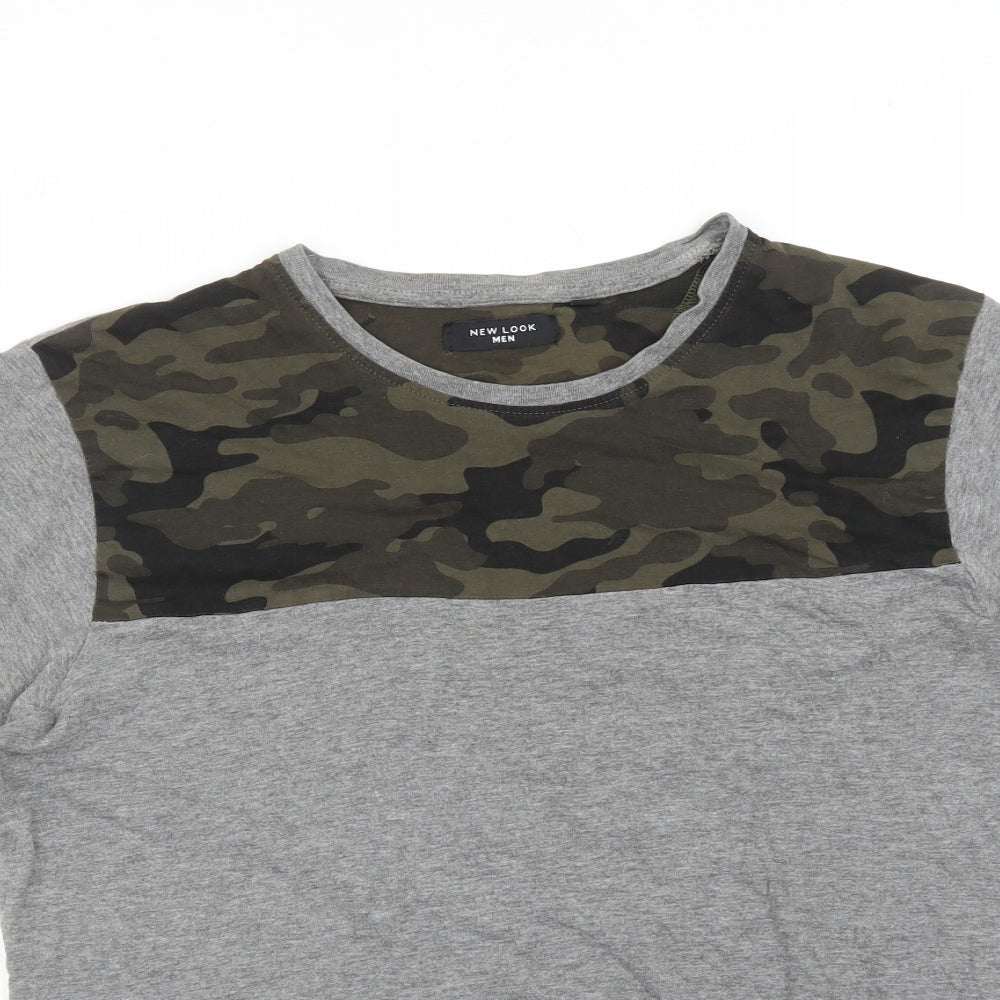 New Look Mens Multicoloured Camouflage   T-Shirt Size M
