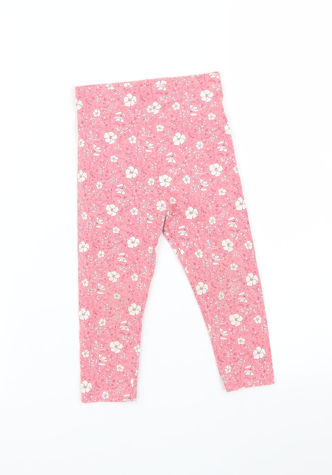 NEXT Girls Pink Floral   Leggings Size 18-24 Months