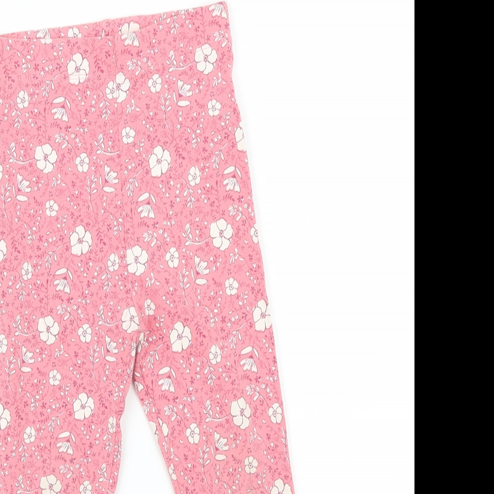 NEXT Girls Pink Floral   Leggings Size 18-24 Months