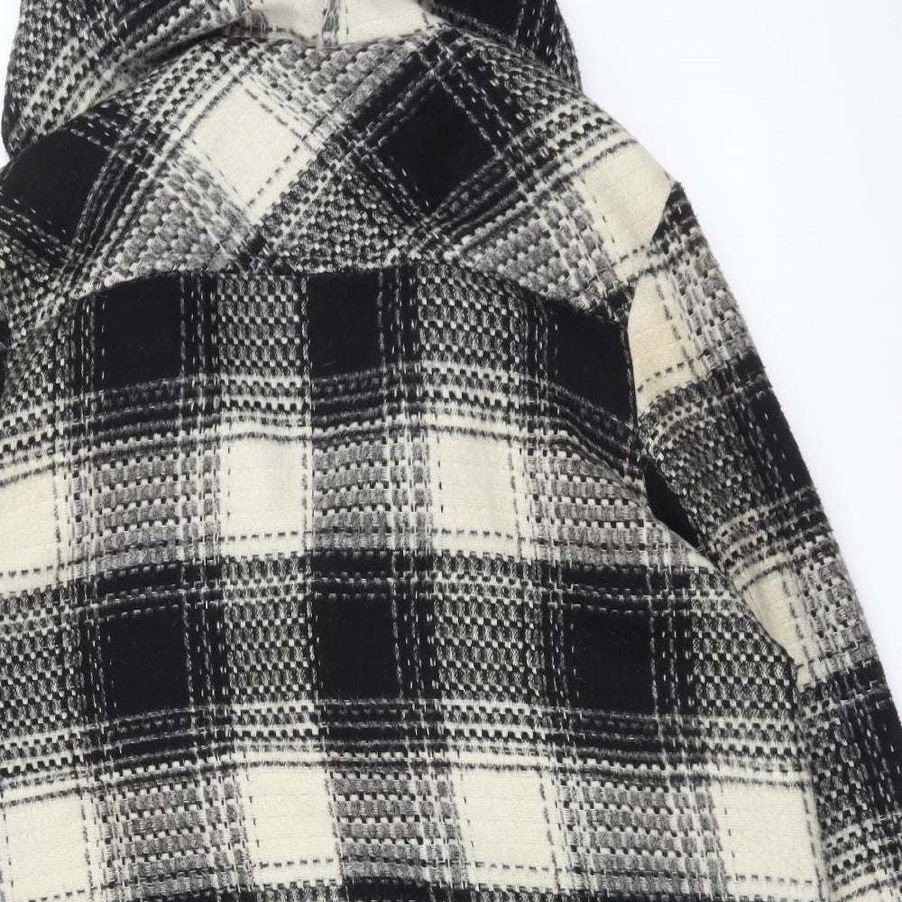 WISHWOOD Womens Multicoloured Check  Overcoat Coat Size 18