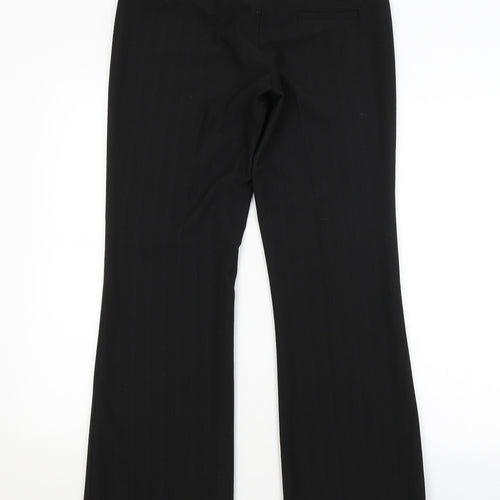BAY Womens Black Striped  Trousers  Size 12 L30 in