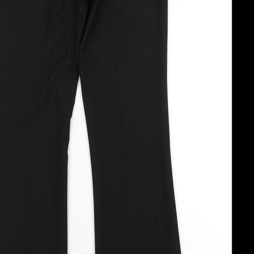 BAY Womens Black Striped  Trousers  Size 12 L30 in