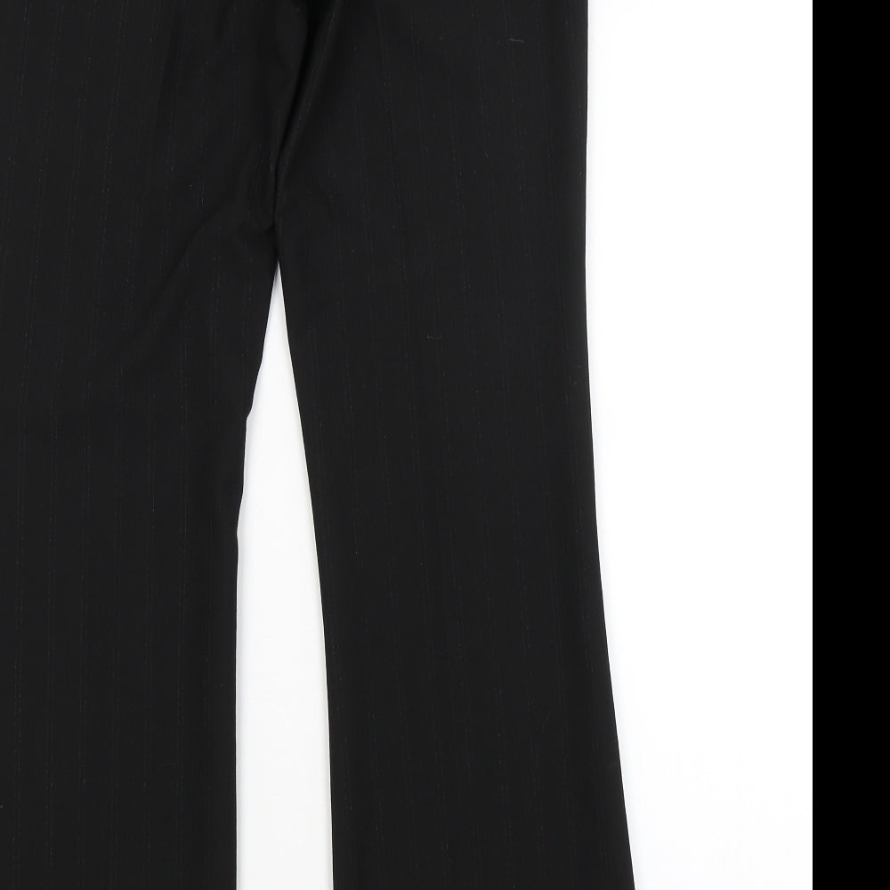 BAY Womens Black Striped  Trousers  Size 12 L30 in