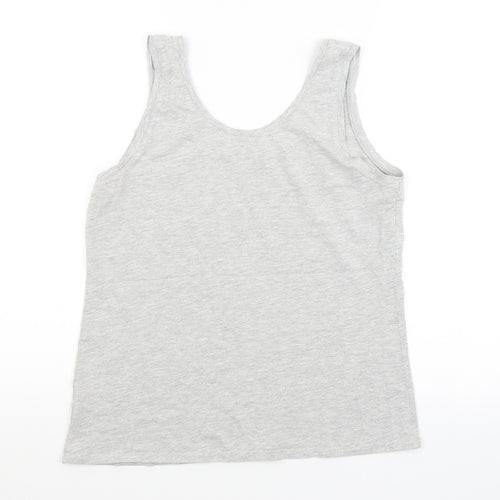 Preworn Womens Grey   Basic Tank Size 12