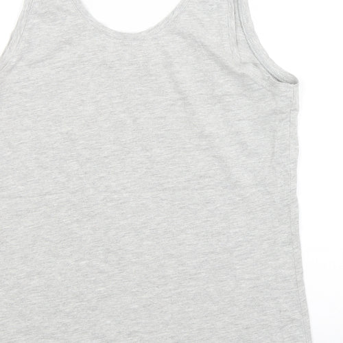 Preworn Womens Grey   Basic Tank Size 12