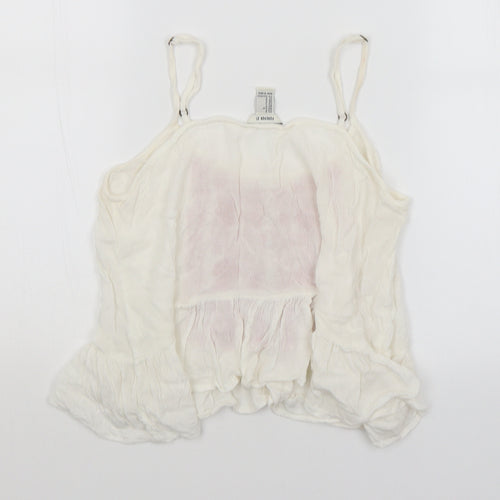 FOREVER 21 Womens White   Cropped Tank Size S