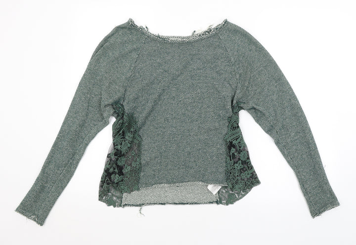Pins & Needles Womens Green Pullover Jumper Size S