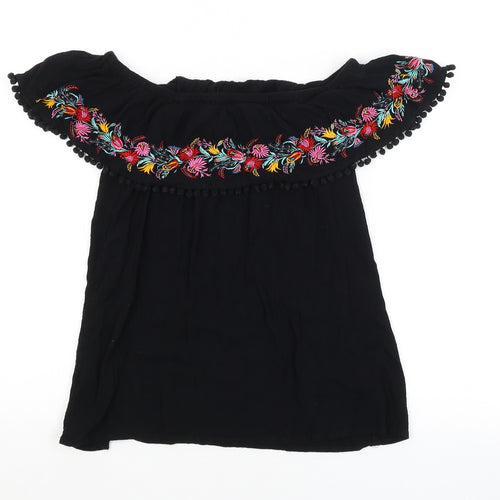 F&F Womens Black   Basic Blouse Size 10