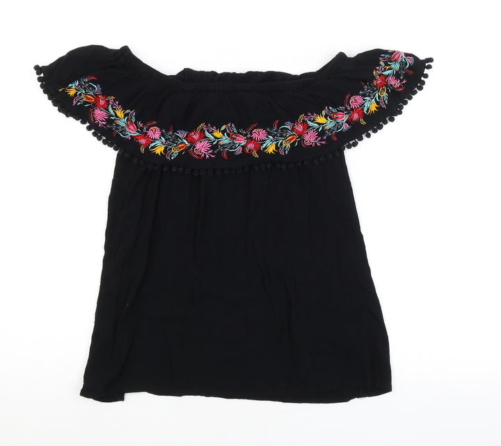 F&F Womens Black   Basic Blouse Size 10