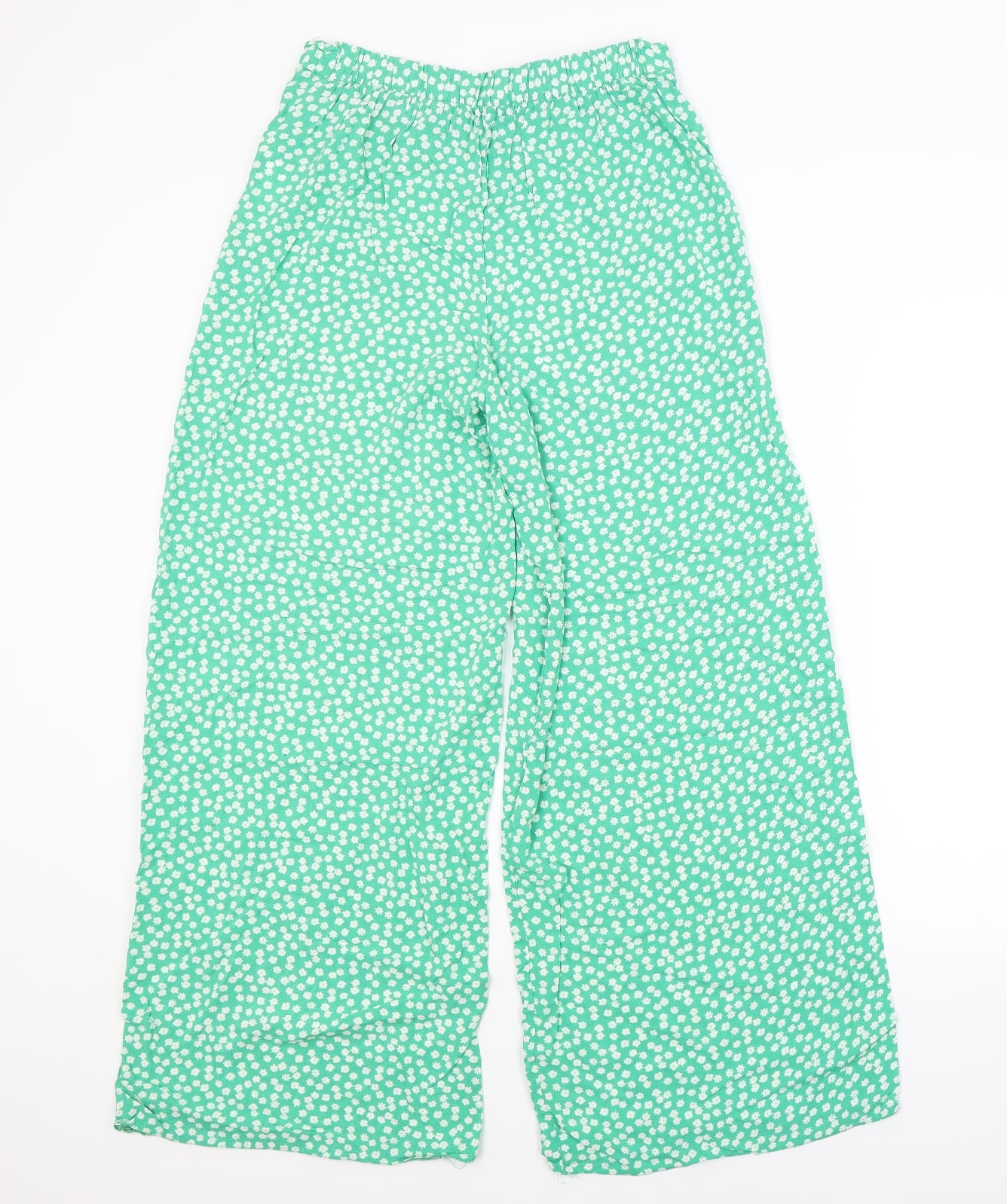 New Look Womens Green Floral  Trousers  Size 10 L28 in