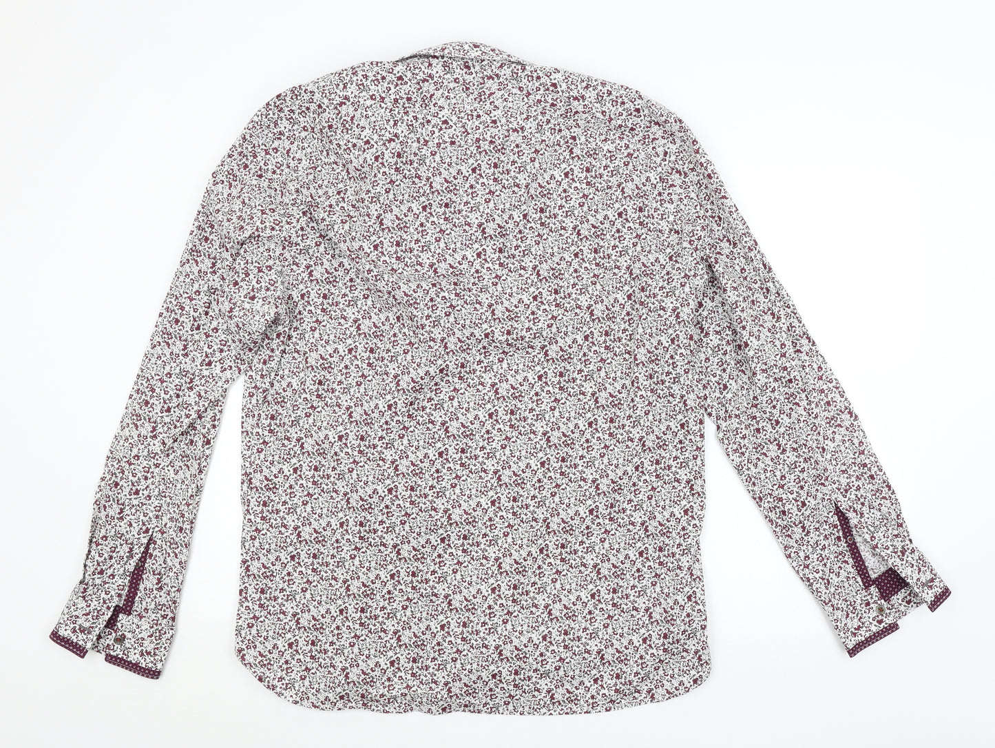 STVDIO Mens Purple Floral   Button-Up Size XL