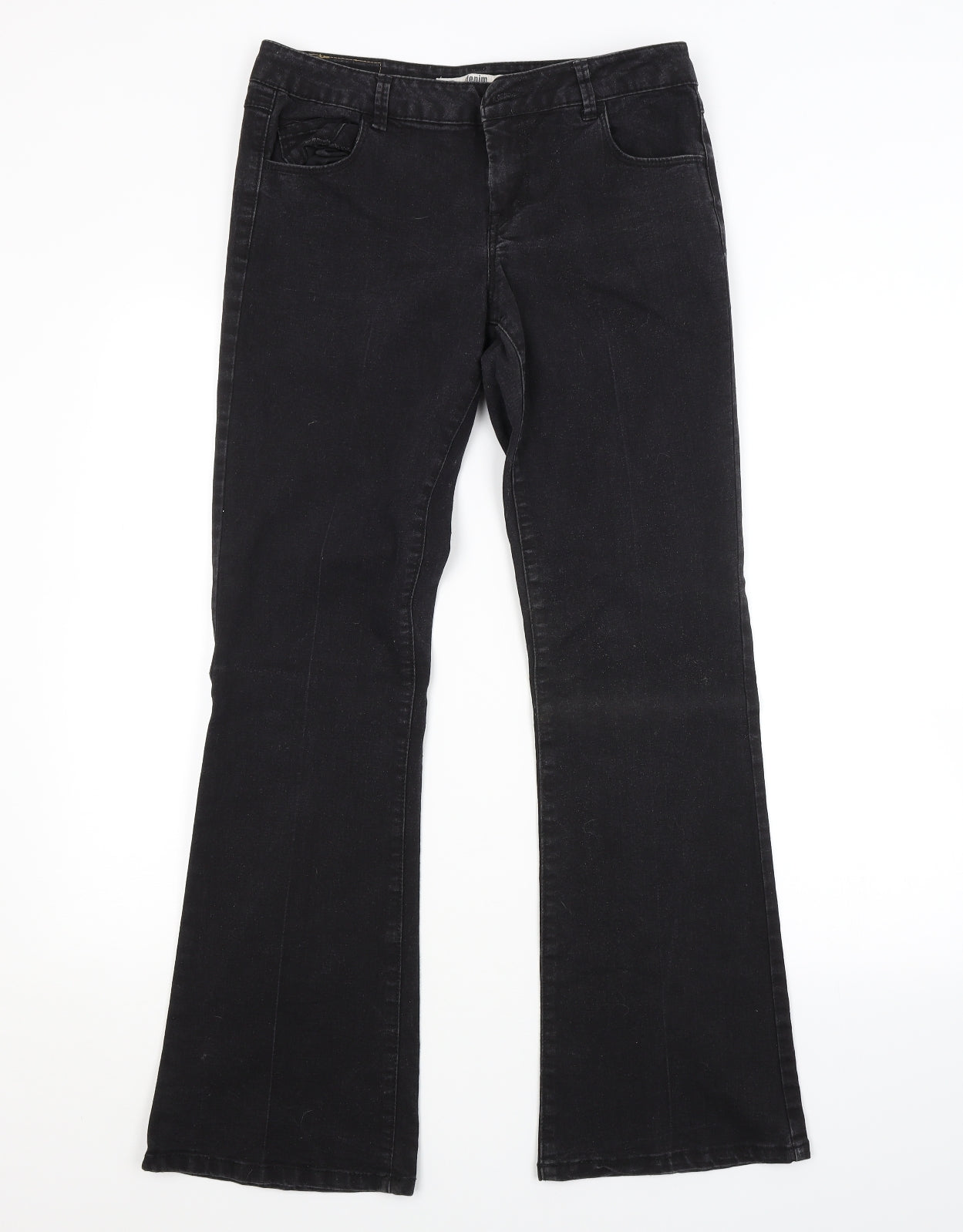 Preworn Womens Black   Bootcut Jeans Size 10 L29 in