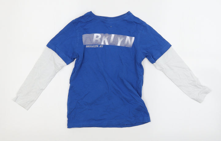 George Boys Blue   Basic T-Shirt Size 5-6 Years