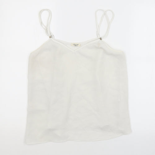 River Island Womens White   Basic Tank Size 10