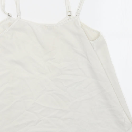 River Island Womens White   Basic Tank Size 10