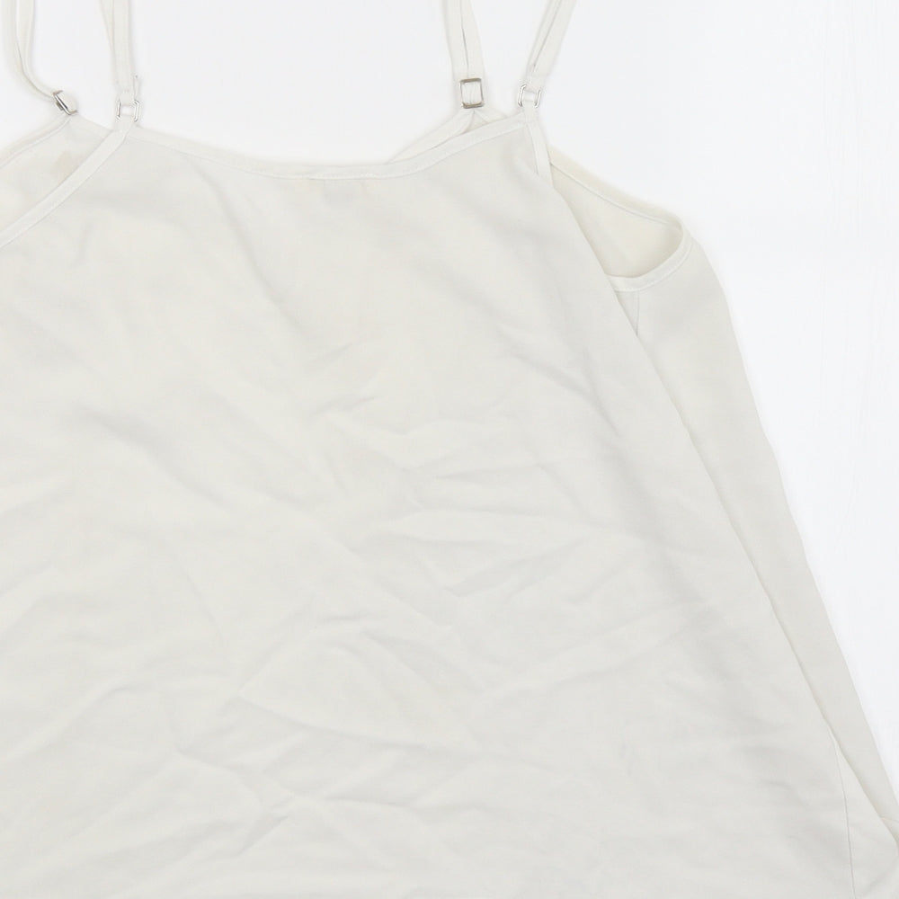 River Island Womens White   Basic Tank Size 10