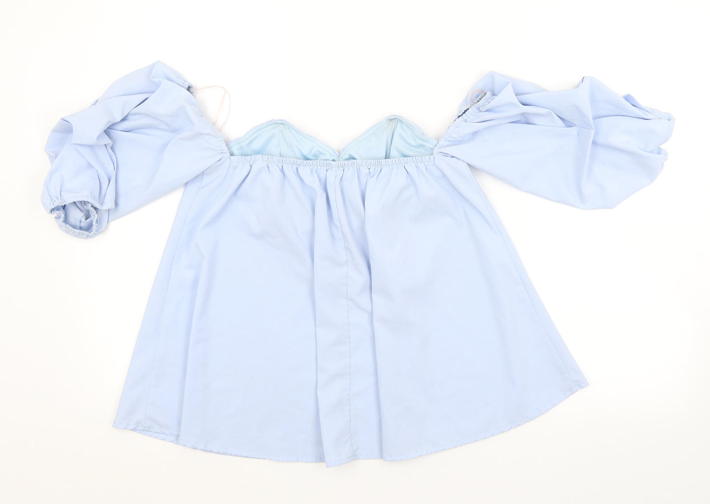 CHERRY KOKO Womens Blue   Basic Blouse Size L