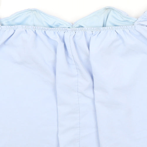 CHERRY KOKO Womens Blue   Basic Blouse Size L