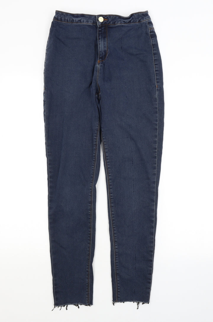 Missguided Womens Blue   Snow Pants Trousers Size 10 L27 in