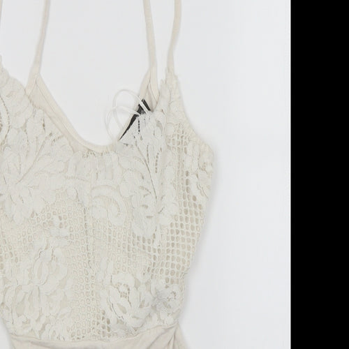 Primark Womens White   Unitard One-Piece