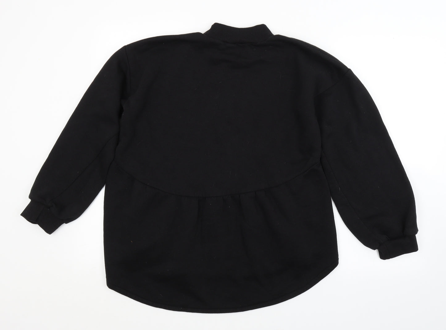In the Style Womens Black   Pullover Sweatshirt Size 10