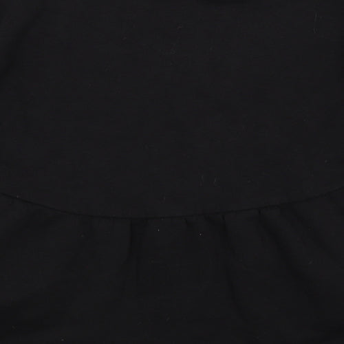 In the Style Womens Black   Pullover Sweatshirt Size 10