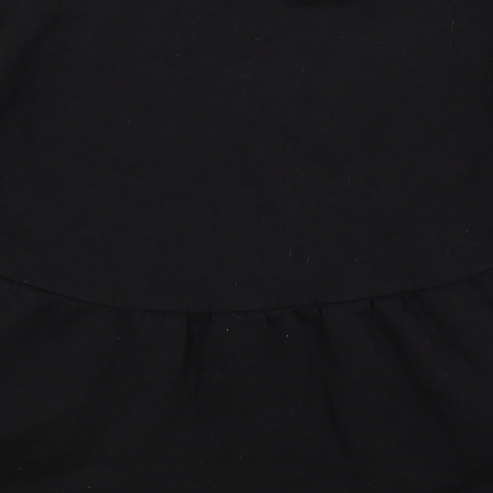 In the Style Womens Black   Pullover Sweatshirt Size 10