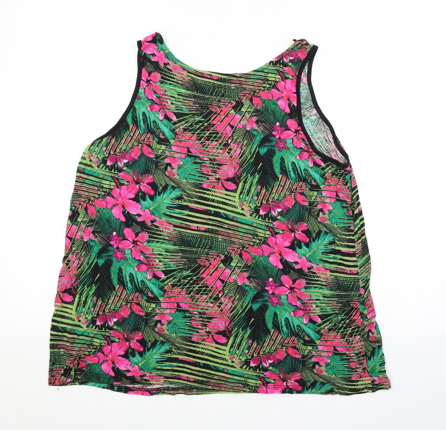 George Womens Multicoloured Floral  Basic Tank Size 16
