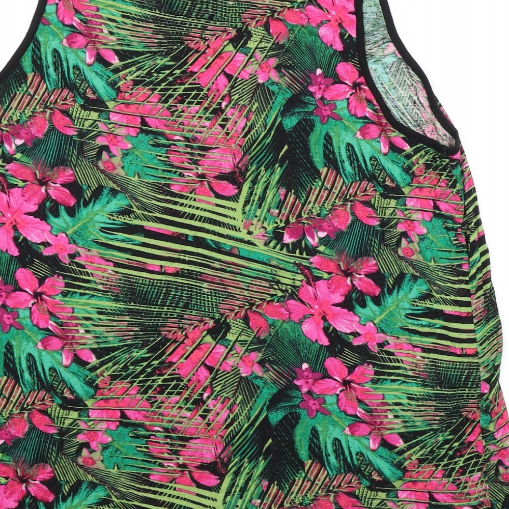George Womens Multicoloured Floral  Basic Tank Size 16