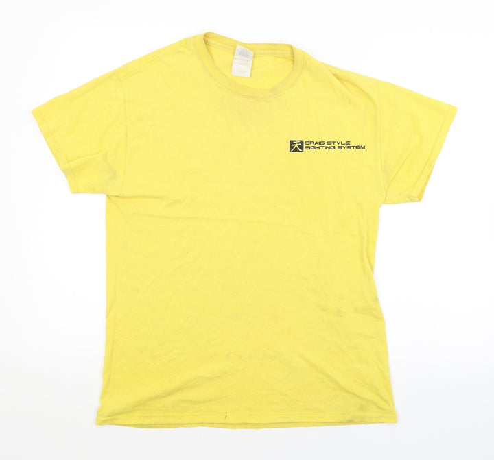 Preworn Mens Yellow T-Shirt Size M