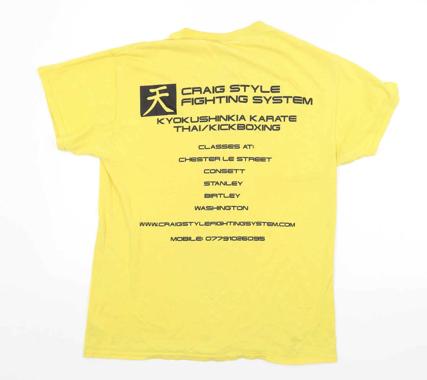 Preworn Mens Yellow    T-Shirt Size M