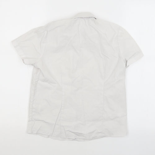 George Girls White   Basic Button-Up Size 9-10 Years