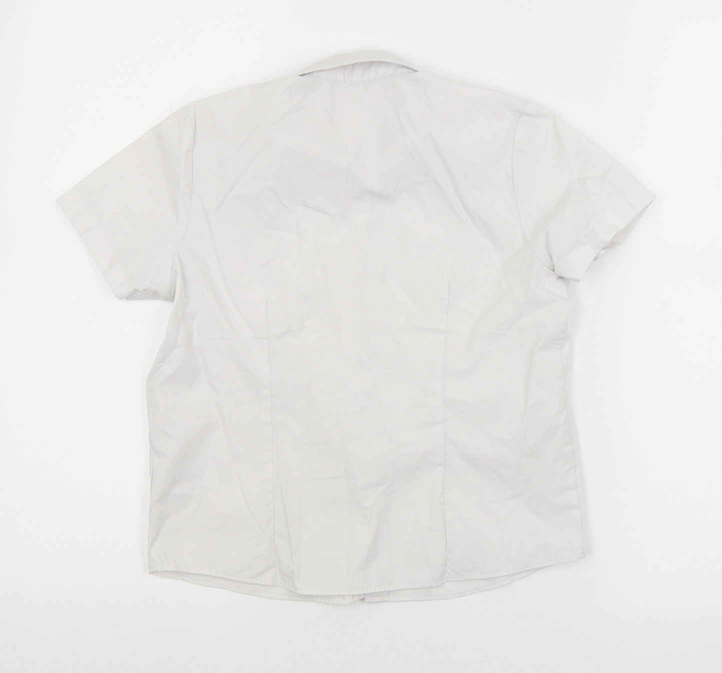 George Girls White   Basic Button-Up Size 6-7 Years