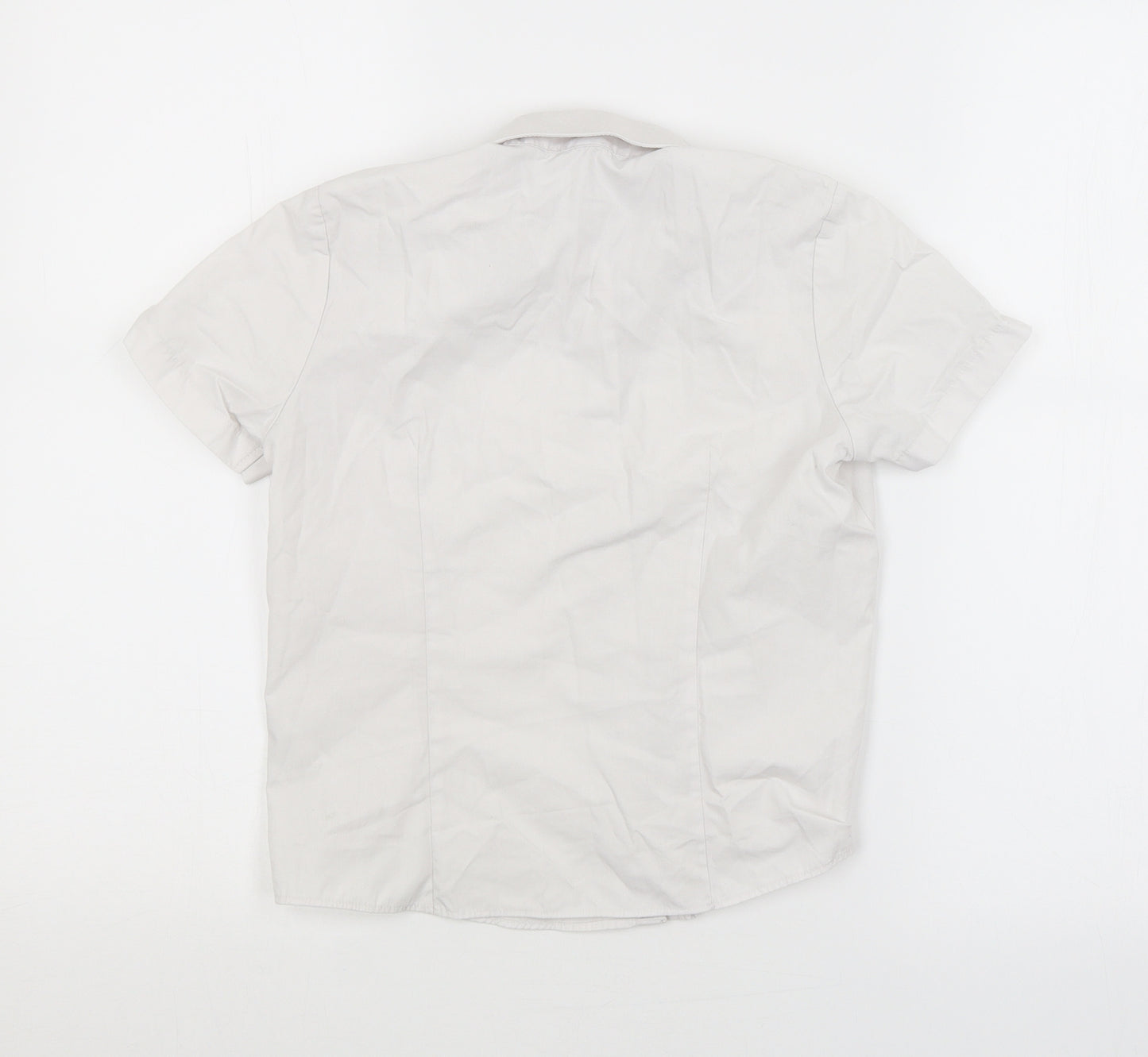 George Girls White   Basic Button-Up Size 6-7 Years
