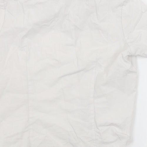 George Girls White   Basic Button-Up Size 6-7 Years