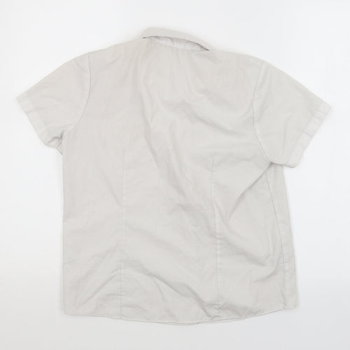 George Girls White   Basic Button-Up Size 11-12 Years