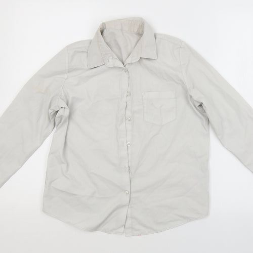 George Girls White   Basic Button-Up Size 11-12 Years